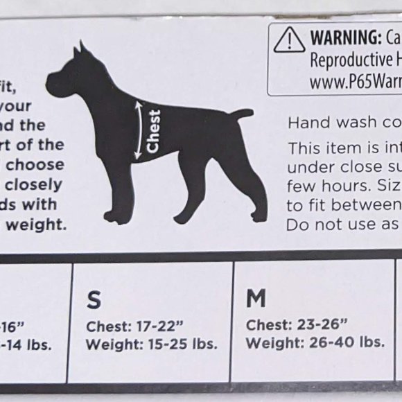 Heart to Tail Anxiety Dog Jacket-M - Picture 5 of 5